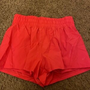 Women's Red Athletic Shorts
